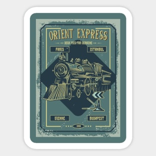 RETRO TRAIN Sticker